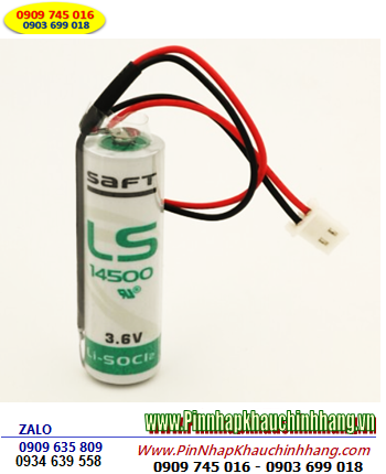 Saft LS14500 (Zắc PH2.54-2P), Pin nuôi nguồn Saft LS14500 AA 2600mAh, Xuất xứ PHÁP