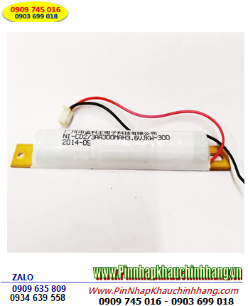 Pin sạc 3.6v 2/3AA 300mAh, Pin Đèn Exit 3.6v 2/3AA 300mAh _Pin đèn Thoát hiểm Sự cố 3.6v 2/3AA 300mAh