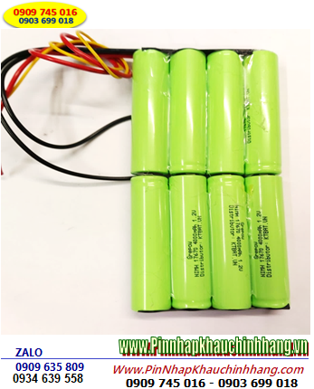 Pin sạc 9.6v-18670-4500mAh, Pin sạc công nghiệp 9.6v-18670-4500mAh, Pin sạc NiMh 9.6v-18670-4500mAh