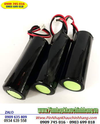 Pin sạc 3.7v- ICR17500-1200mAh, Pin sạc Lithium ICR17500-1200mAh chính hãng (Loại có Zắc cắm)