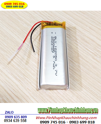 Lipolymer 102050, Pin sạc 3.7v Li-polymer 102050 (10mmx20mmx50mm) 1000mAh có mạch sẳn