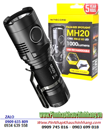 Nitecore MH20, Đèn pin siêu sáng Nitecore MH20 bóng XM-L2 U2 với 1000lumens 12500cd chiếu xa 220m