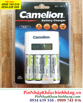 Camelion BC-1012 _Bộ sạc AA kèm sẳn 4 Pin sạc Camelion NH-AA2500ARBP2 AlwaysReady - 1.2v