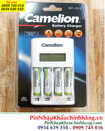 Camelion BC-1012 _Bộ sạc kèm 4 pin sạc Camelion AlwaysReady AAA1100mAh 1.2v (NH-AAA1100ARBP2)