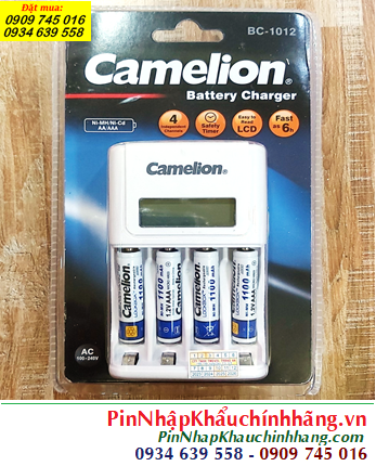 Camelion BC-1012  _Bộ sạc kèm 4 pin sạc Camelion LOCKBOX AAA1100mAh 1.2v (NH-AAA1100LBP2)