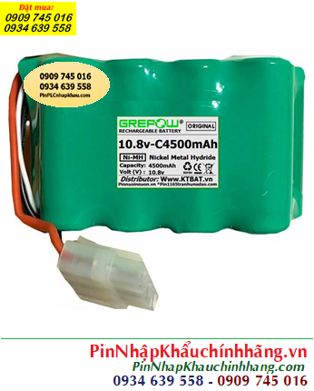 Pin sạc 10.8v-C4500mAh, Pin sạc NiMh 10.8v-C4500mAh, Pin GREPOW 10.8v-C4500mAh chính hãng 