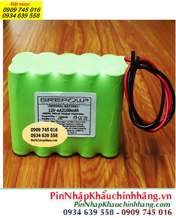 Pin sạc 12v-AA2100mAh, Pin sạc NiMh 12v-AA2100mAh, Pin GREPOW 12v-AA2100mAh chính hãng