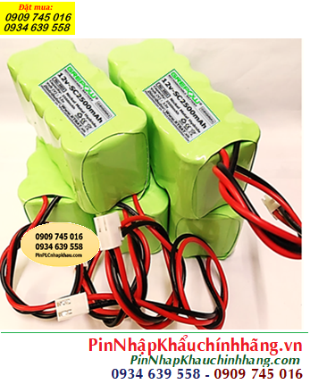 Pin sạc 12v-SC2500mAh, Pin sạc NIMh 12v-SC2500mAh, Pin GREPOW 12v-SC2500mAh chính hãng