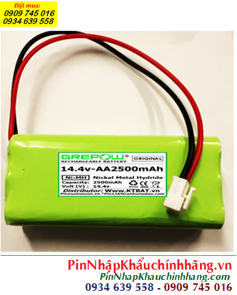 Pin sạc 14.4v-AA2500mAh, Pin sạc công nghiệp 14.4v-AA2500mAh, Pin sạc NiMh 14.4v-AA2500mAh