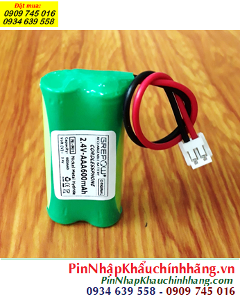 Pin sạc 2.4v-AAA600mAh, Pin sạc NiMh 2.4v-AAA600mAh, Pin sạc chất lượng cao GREPOW 2.4v-AAA600mAh