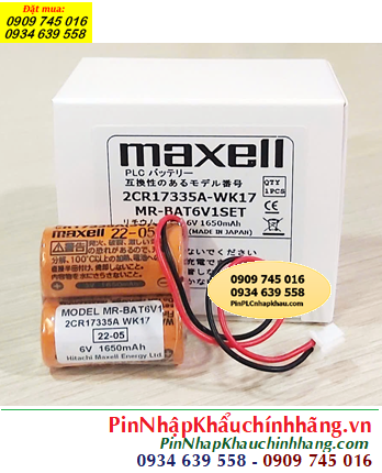 Pin 2CR17335A-WK17; Pin nuôi nguồn Maxell 2CR17335A-WK17 lithium 6v (Japan)