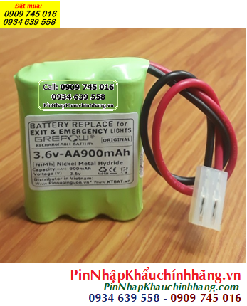 Pin sạc 3.6v-AA900mAh, Pin sạc NiMh 3.6v-AA900mAh, Pin sạc công nghiệp GREPOW 3.6v-AA900mAh chính hãng