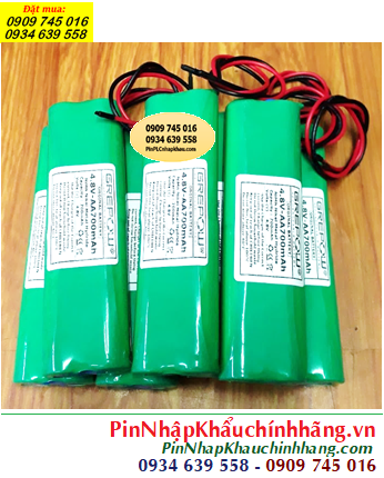 Pin đèn Exit thoát hiểm 4.8v-AA700mAh; Pin đèn sự cố khẩn cấp 4.8v-AA700mAh; Pin sạc 4.8v-AA700mAh