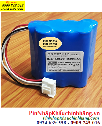 Pin sạc 6V-18670-4500mAh, Pin sạc chất lượng cao 6V-18670-4500MaH, Pin sạc GREPOW 6V-18670-4500mAh