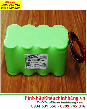 Pin sạc 9.6v-C3000mAh, Pin sạc NiMh 9.6v-C3000mAh, Pin sạc GREPOW NiMh 9.6v-C3000mAh