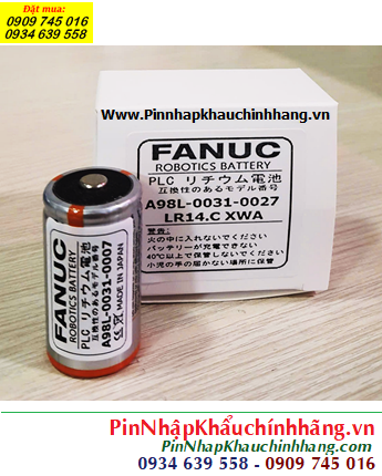 Fanuc A98L-0031-0027; Pin nuôi nguồn FANUC A98L-0031-0027 Alkaline 1.5v chính hãng (Belgium)