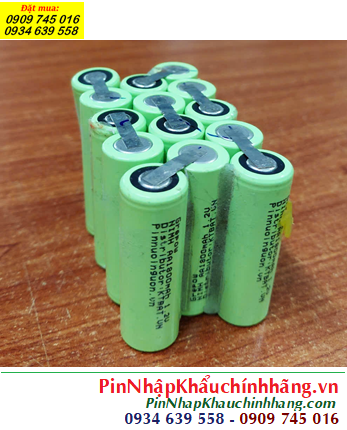 Pin sạc 18v-AA1800mAh, Pin sạc NiMh 18v-AA1800mAh, Pin GREPOW 18v-AA1800mAh chính hãng