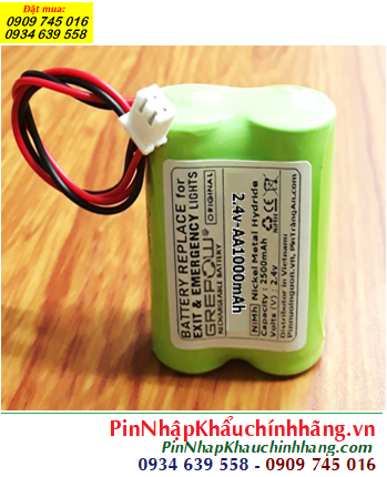 Pin sạc 2.4v-AA1000mAh, Pin sạc NiMh 2.4v-AA1000mAh, Pin sạc GREPOW 2.4v-AA1000mAh
