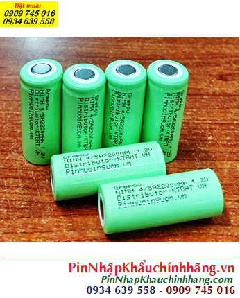 NiMh 1.2v 4/5A 2200mAh; Cell pin sạc NiMh 1.2v 4/5A 2200mAh; Pin sạc đầu bằng NiMh 1.2v 4/5A 2200mAh