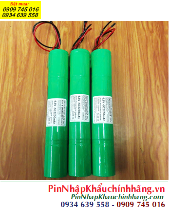 Pin đèn Exit thoát hiểm 4.8v-SC2000mAh, Pin đèn Sự cố khẩn cấp 4.8v-SC2000mAh, Pin 4.8v-SC2000mAh