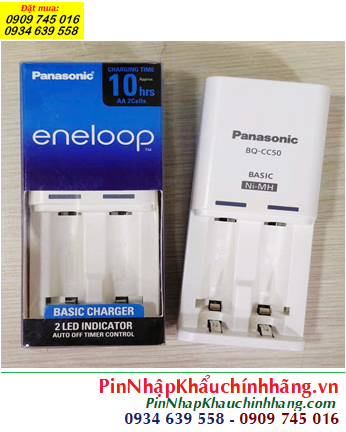Panasonic BQ-CC50T, Máy sạc pin AA và AAA Panasonic BQ-CC50T (2 rảnh sạc) /Bảo hành 06 tháng