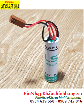 Saft LS14500 (Zắc JEA 2.54-2P), Pin nuôi nguồn Saft LS14500 AA 2600mAh, Xuất xứ Pháp 